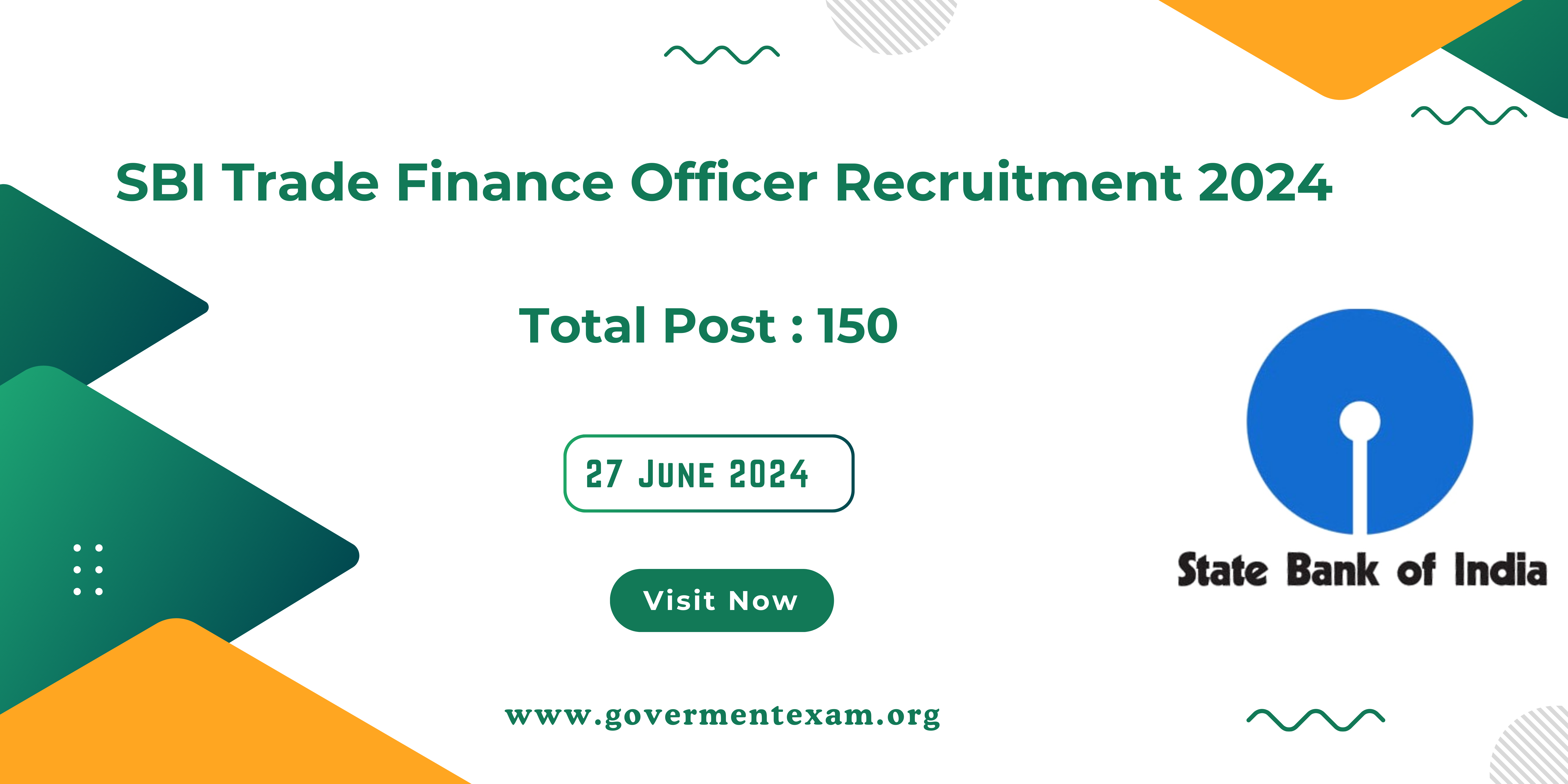 SBI Trade Finance Officer Recruitment 2024: Apply for 150 Post